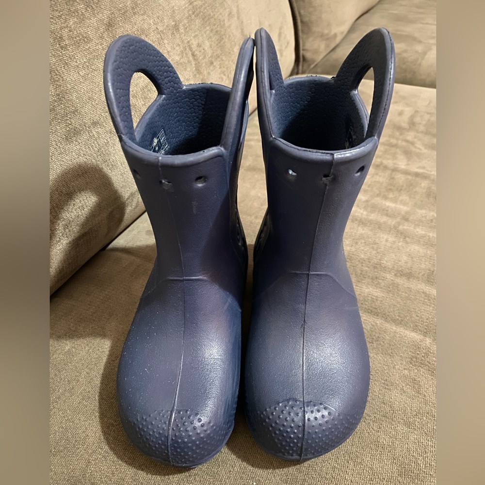 Crocs Rain boots- Navy Blue- size 11 toddler
